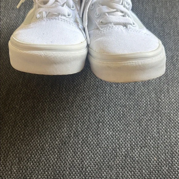Vans White Canvas Low-Top Sneakers - Picture 10 of 10